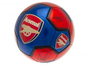 Arsenal Victory Through Harmony Signature Ball Size 5 Red Blue
