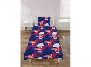 England Born To Play Single Crest Duvet and Pillow Case Set