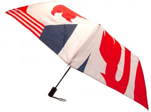 England FA Pocket Umbrella White Red Blue