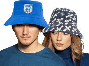 England Reversible Bucket Hat Royal Blue Navy White