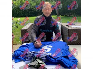 Everton Duncan Ferguson Signed Framed Football Shirt