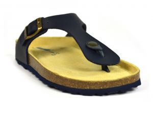 Sanosan Geneve Sano Flor Navy Womens Designer Thong Sandals