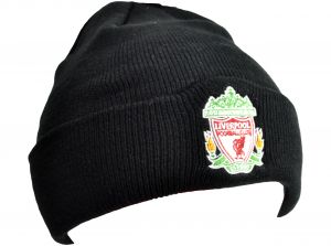 Liverpool Classic Crest Bronx Knitted Turn Up Hat Black