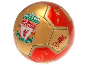 Liverpool Signature Ball Size 5 Red Gold LI08885