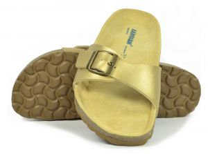 Sanosan Malaga Nacre Gold Womens Designer Mule Sandals