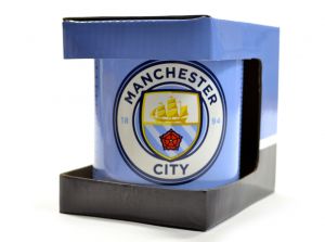 Man City Boxed Mug Fade Design
