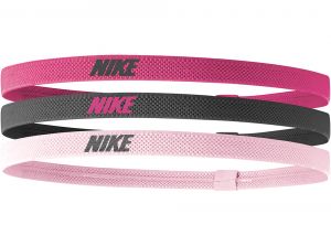 Nike Mixed Width Headbands 3 Pack Spark Gridiron Pink Glaze