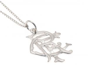 Rangers Sterling Silver Pendant and Chain
