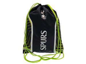 Spurs Flash Draw String Gym Bag Navy Green White