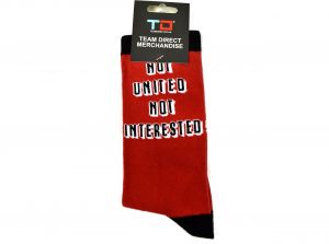 Team Direct Generic Not United Not Interested 8 to 11 UK Adult Socks