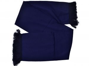 Plain Navy Knit Scarf