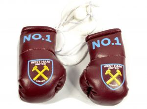West Ham Boxing Gloves Car Hanger No 1