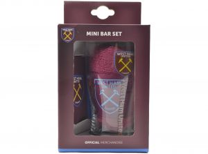 West Ham Word Mark Mini Bar Set