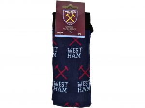 West Ham United All Over Print Socks Size 4 to 6 UK Navy