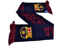 FC Barcelona High Def Jacquard Knit Navy Scarf