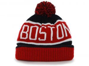 47 Brand Boston Red Sox Calgary MLB Cuff Knitted Bobble Hat
