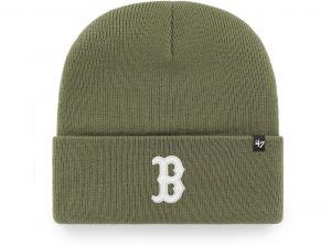 47 Brand Boston Red Sox Haymaker MLB Cuff Knitted Hat Khaki