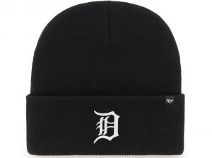 47 Brand Detroit Tigers Haymaker MLB Cuff Knitted Hat Black