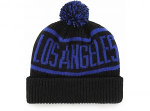 47 Brand La Dodgers Calgary MLB Cuff Knitted Bobble Hat