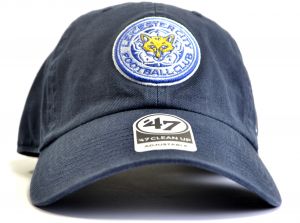 47 Brand Leicester City Clean Up Cap Strapback Cap Navy
