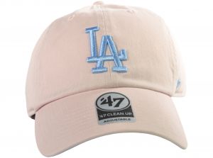 47 Brand MLB Los Angeles Dodgers Clean Up Cap Light Pink