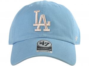 47 Brand MLB Los Angeles Dodgers Clean Up Cap Sky Blue