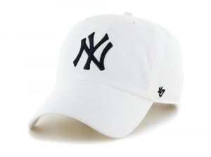 47 Brand MLB NY Yankees MVP Adjustable Cap White Navy