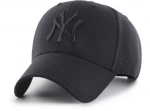 47 Brand MLB NY Yankees MVP Adjustable Cap All Black