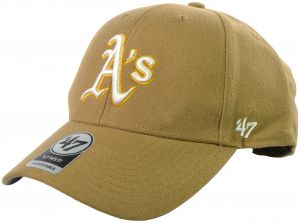 47 Brand MLB Oakland Athletics MVP Strap Back Cap Camel Brown