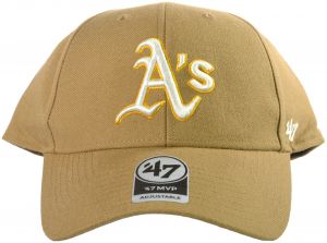 47 Brand MLB Oakland Athletics MVP Strap Back Cap Camel Brown