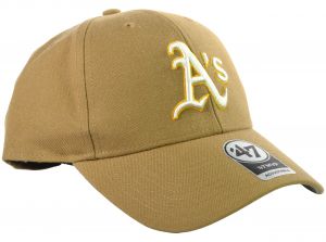 47 Brand MLB Oakland Athletics MVP Strap Back Cap Camel Brown