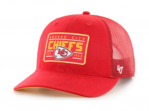 47 Brand NFL Kansas City Chiefs Hardline Trucker Snapback Cap Red