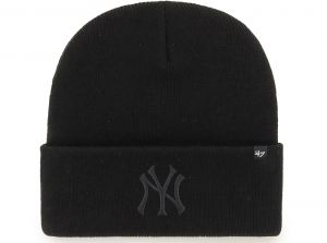 47 Brand NY Yankees Haymaker MLB Cuff Knitted Hat Black Black