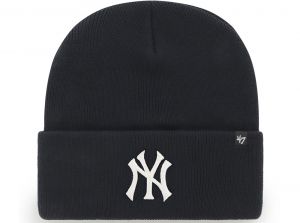 47 Brand NY Yankees Haymaker MLB Cuff Knitted Hat Navy White
