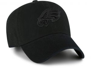 47 Brand Philadelphia Eagles NFL Clean Up Baseball Cap Black Black