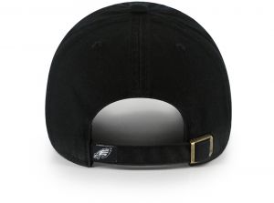 47 Brand Philadelphia Eagles NFL Clean Up Baseball Cap Black Black