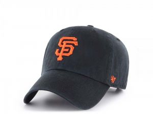 47 Brand San Francisco Giants MLB Clean Up Cap Black Orange