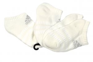 Adidas Kids Cushioned Ankle Socks White