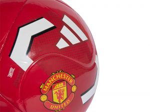 Adidas Man UTD Club Home Ball Football Size 5 Red White Yellow