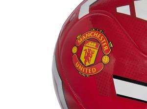 Adidas Man UTD Club Home Ball Football Size 5 Red White Yellow
