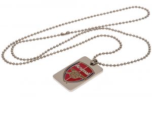 Arsenal Enamel Crest Dog Tag and Chain