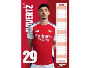 Arsenal Football A3 2025 Calendar