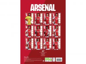 Arsenal Football A3 2025 Calendar