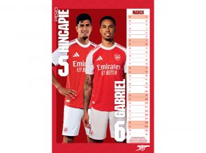 Arsenal 2026 A3 Wall Calendar