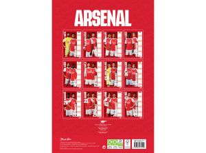 Arsenal 2026 A3 Wall Calendar