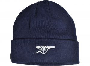 Arsenal Cannon Turn Up Knitted Hat Navy