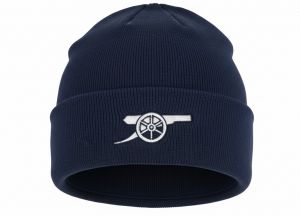 Arsenal Cannon Turn Up Knitted Hat Navy