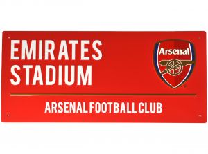Arsenal Dark Metal Street Sign