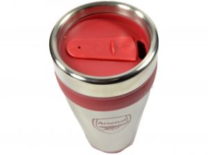 Arsenal Executive Handleless Metallic Travel Mug