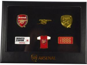 Arsenal FC 6 Piece Boxed Executive Badge Set